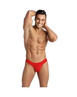 Anais Men Soul Tanga XL - Vermelho e Preto - Microfibra - Confortável - Sedução - Poliamida - Elastano
