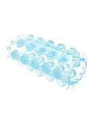 tampa do Super elástico para pénis azul texturizados