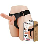 Pretty Love - Arnês Universal com Dildo Tom 20 cm Natural