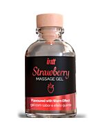 Intt Massage & Oral Sex - Gel de Massagem Sabor Morango Efeito Calor 30ml