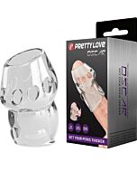 Pretty Love Oscar Engrossador de Pênis Transparente - Capa para Pênis em TPR