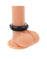 Anel peniano flexível 5 cm Powering - Preto | Sex Shop