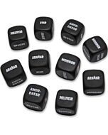 Diabo Picante - Dado Negro Sado 30x30 mm