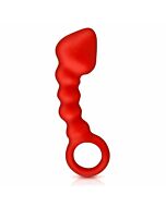 Asss Buttplug cortiça vermelho 10 centímetros p-spot