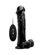Rock real vibrador 100 006 realistico preto 29,5 cm