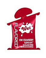 Molhadas morangos lubrificante com sabor de kiwi 10ml