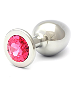 Swarovski anal botões de rosa de aço 84 x 40 milímetros de cristal rosa
