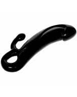 Dildo próstata Estimulador de silicone preta