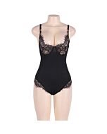 Subblime Queen Plus - Teddy com Transparências e Franjas