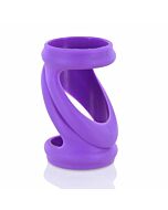 Penis bainha lilás molhado esbelto