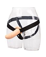 CalExotics - Arnês com Consolo Oco Natural e Capa de Silicone