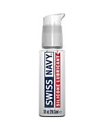 Lubrificante de silicone Swiss Navy - Fórmula premium aveludada e duradoura - 30 ml.