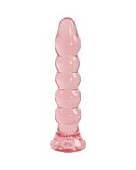Plug anal Crystal Jellies - Rosa - Livre de ftalatos - 12 cm de comprimento!
