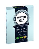 Preservativos Mister Size - Sensação Pura - 47, 49, 53 mm - Pack de Prova 3x3