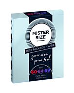 Mister Size - Preservativos de Sensação Pura 60, 64, 69 mm 3 Pack - Testador