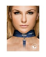 Colar de ganga azul com trela - Jogo BDSM emocionante - Ai!