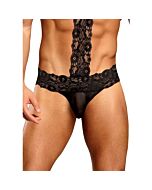 Tanga de renda floral Choker | Tanga de renda Escândalo + Frete Grátis