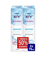 Durex Sensilube K-Y Gel 2x75ml | Lubrificante Íntimo Hidrossolúvel