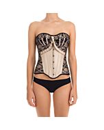Corset Fino Creme Renda - Lingerie Erótica de Alta Qualidade