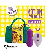 Bolas de amor Motion Feelztoys - Bolas de amor controladas remotamente com movimento giratório