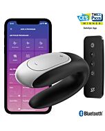 Vibrador para Casais Satisfyer Double Fun - Preto | Estimulação Intensa