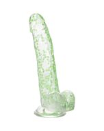 Dildo brilhante I Leaf Dick Glow - Produto erótico com design de folha de maconha que brilha no escuro!