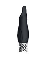 Vibrador Bullet recarregável de silicone - preto | Sparkle