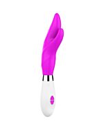 Athos - Dildo de Silicone Ultra Macio - 10 Velocidades - Fucsia