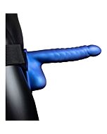 Arnês oco com testículos azuis - 21 cm - Ai