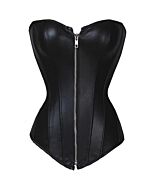 Corset Sortudo Preto - Corset Preto em PVC de Alta Qualidade