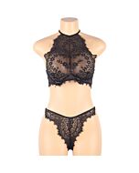 Conjunto top e calcinha preta - L-xl