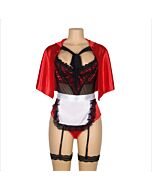 Fantasia de Halloween Capuchinho Vermelho para Adulto Tamanho 4XL-5XL