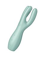 Satisfyer Threesome 3 - Vibrador Verde com 3 Motores