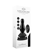 Vibrador Missy Glass com Copo de Sucção e Controlo Remoto - Preto