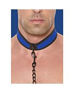 Ouch Coleira de Neoprene para Jogo de Cachorrinho com Trela - Azul