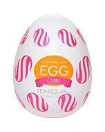 TENGA EGG CURL - Masturbador masculino com texturas suaves e elásticas