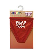 Tanga Vermelha com Frases Divertidas - Presente Original