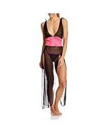 Camisa de dormir Belgrado preta - Microtule - 80% Poliéster 20% Elastano