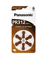 Pilhas Panasonic PR312 B6 Pack de 6 - Marrom