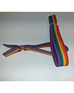 Pulseira de luxo para rapaz em borracha com a bandeira LGBTQ+ orgulho