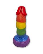 Cofrinho Bandeira LGBT - Cofrinho Pênis 22,5 cm - Borracha - Divertido e Original