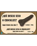 Caixa de Chocolate Pênis 200g XXL | Chocolate Puro em Formato de Pênis