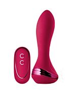 Vibrador Inflável com Controle Remoto Isabella - Plug Anal Inflável Brilhante