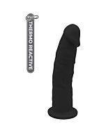 Dildo Real Love 6 polegadas Preto - Dildo de Silicone Premium com Eixo de Dupla Densidade