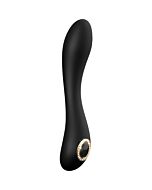 Vibrador de silicone Natasha Prestige IPX7, recarregável com 7 padrões de vibração