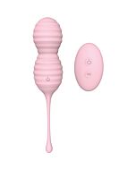 Ovo vibrador com controle remoto - Silicone rosa - 9 padrões de vibração