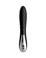 Magia da Meia-Noite Espiral - Vibrador de Silicone com Padrão em Espiral
