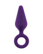Flirts Plug Pull Médio Roxo - Plug Anal de Silicone Macio - Tamanho Médio