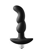 Fantástico Plug Anal Vibratório - Plug Anal Vibratório em Silicone Preto