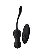 Ovo Vibratório Empurrador com Controle Remoto Dark Desires Virginia - Preto